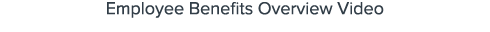 Employee Benefits Overview Video